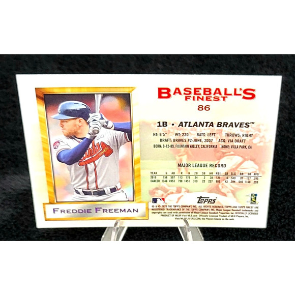 Los Angeles Dodgers Freddie Freeman Finest and Numbered Inserts - Picture 9 of 11